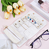 Imitation Leather Glitter Powder Travel Jewelry Storage Rolls for Earrings Rings Bracelets Necklaces ABAG-WH20005-74B-4