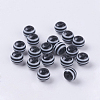 Round Striped Resin Beads X-RESI-R158-6mm-11-1