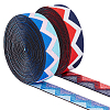 10 Yards 2 Colors Flat Nylon Elastic Band with Wave Pattern EC-FG0001-04-1