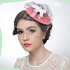 6Pcs 6 Colors Velvet Cloth Mini Hat Fascinator Base AJEW-NB0005-97-6
