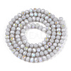 Electroplate Opaque Solid Color Glass Beads Strands EGLA-A034-P3mm-L23-2