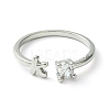 Bass Micro Pave Cubic Zirconia Ring RJEW-Z033-24A-2
