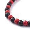 Natural Sandalwood Beads Stretch Bracelets BJEW-JB04679-03-3