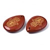 Natural Red Jasper Pendants G-T122-73K-4