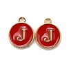 Golden Plated Alloy Enamel Charms LS-ENAM-S118-03J-1