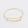 Adjustable Iron Bangle Making BJEW-TAC0003-01G-1