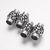 304 Stainless Steel Magnetic Clasps with Glue-in Ends X-STAS-F124-05AS-1