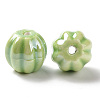 Glazed Porcelain Beads PORC-G010-01G-2