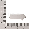 304 Stainless Steel Sky Blue Enamel Connector Charms STAS-P377-14P-A-3