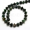 Nuggets Natural Moss Agate Beads Strands G-P063-89-2