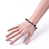 Non-magnetic Synthetic Hematite Beads Stretch Bracelets BJEW-JB04659-03-3