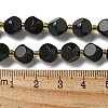 Natural Black Onyx(Dyed & Heated) Beads Strands G-K387-A03-02-5