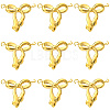 10Pcs 304 Stainless Steel Bowknot Connector Charms STAS-SC0010-53-1