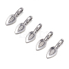 Tibetan Style Alloy Glue-on Flat Pad Bails LS-AB3348Y-3