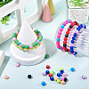 200Pcs 10 Colors Forsted Glass Beads GLAA-TA0003-28-7