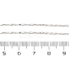 Brass Twisted Boston Link Chains  Necklaces for Women NJEW-D302-60P-3