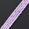 Glass Silk Stain Style Beads Strands GLAA-N047-001A-05-2