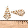 Brass Micro Pave Cubic Zirconia Pendants KK-F901-01D-G-3