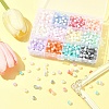 840Pcs 12 Colors Frosted Crackle Glass Beads GLAA-FS0002-17-7