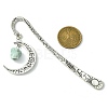 Natural Green Aventurine Raw Beads Bookmarks AJEW-JK00201-02-2