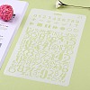 Plastic Reusable Drawing Painting Stencils Templates DIY-F018-B21-6