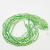 Electroplate Glass Beads Strands EGLA-D018-8x8mm-23-2