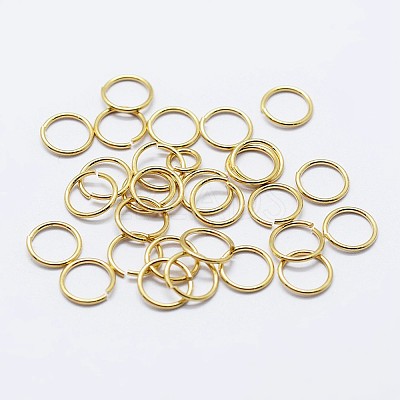 925 Sterling Silver Saw Cut Open Jump Rings STER-F036-02G-1x6mm-1