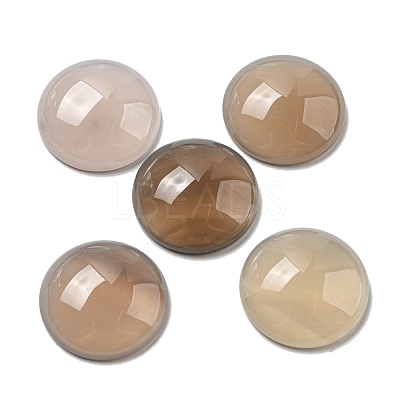 Natural Grey Agate Cabochons G-C115-02A-40-1