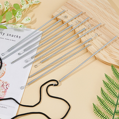 12Pcs Spring Steel Elastic Band Threader Drawstring Guide FIND-FH0011-18-1