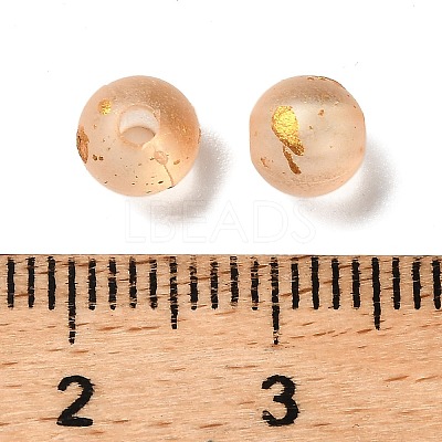 Frosted Transparent Acrylic Beads OACR-F013-12E-1