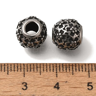 304 Stainless Steel European Beads STAS-D191-07C-AS-1