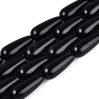 Opaque Glass Beads Strands GLAA-Q113-03A-CM-1