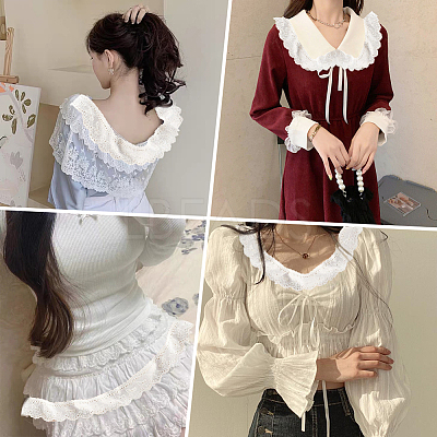 8Yards Flat Hollow Polyester Lace Trim OCOR-GF0006-07A-1