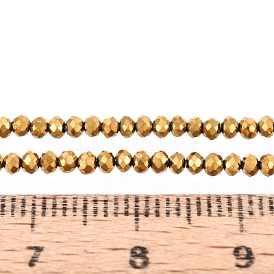 Electroplate Glass Beads Strands EGLA-F149-FP-01-1