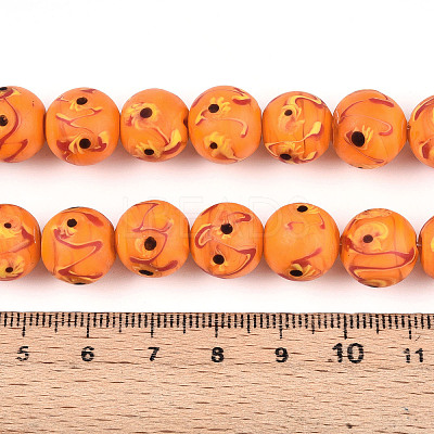 Handmade Lampwork Beads Strands LAMP-N028-05C-1