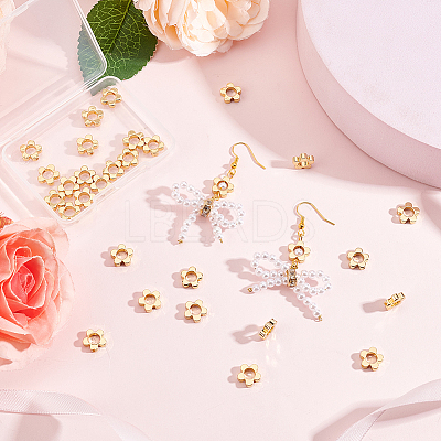 30Pcs Brass Bead Frames KK-DC0002-54-1