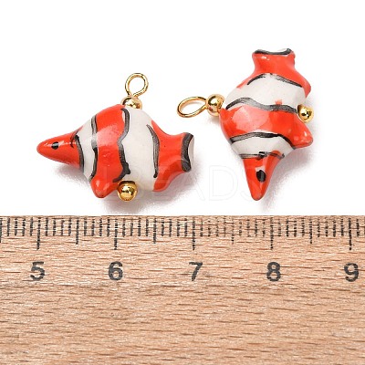 Handmade Porcelain Pendants PR-CBAC347-08G-1
