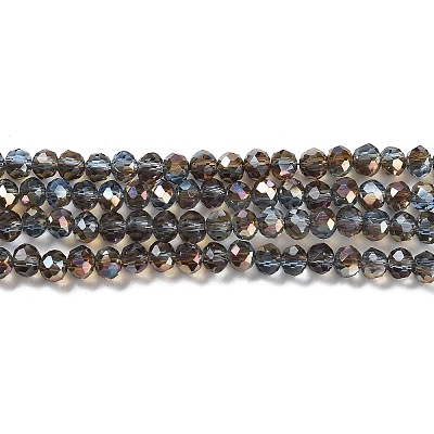 Electroplate Glass Beads Strands EGLA-A034-T6mm-J16-1