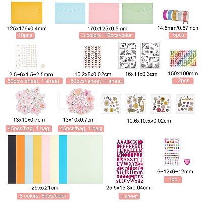 DIY Scrapbook Making Kits DIY-GL0006-04-1