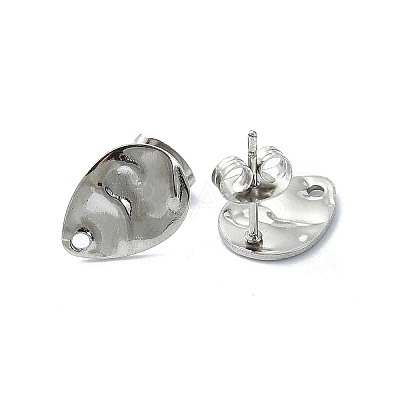 Non-Tarnish 304 Stainless Steel and 201 Stainless Steel Stud Earring Findings LS-STAS-L024-003P-07-1