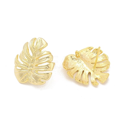 Brass Stud Earring Findings LS-KK-Z099-04G-03-1