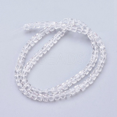 Glass Bead Strands X-GLAA-R041-4x4mm-24-1