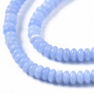 Synthetic Blue Lace Agate Beads Strands G-S366-104-1