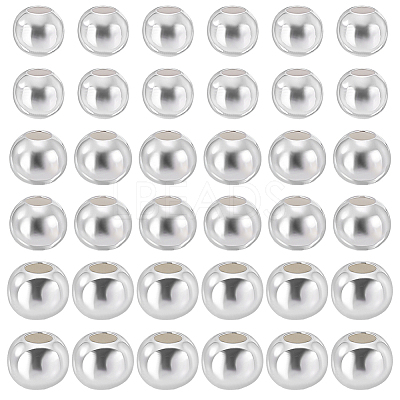 90Pcs 3 Styles 925 Sterling Silver Beads STER-PH0005-17-1