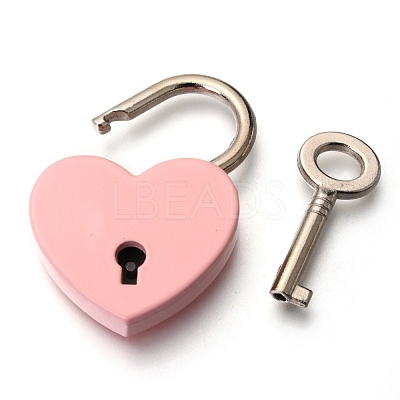 Alloy Padlock Mini Lock with Key AJEW-WH0171-19B-1