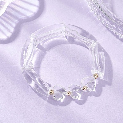 Glass Beads Stretch Bracelets for Women BJEW-JB12948-1