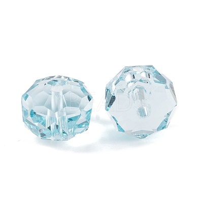 Transparent K9 Glass Beads GLAA-E048-28-1