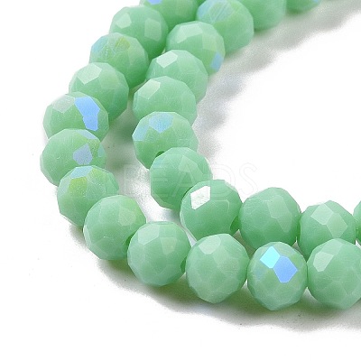 Electroplate Glass Beads Strands EGLA-A034-P3mm-B22-1