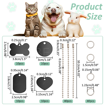 Pet Tag Set DIY-NB0010-51-1