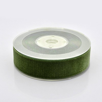 Polyester Velvet Ribbon for Gift Packing and Festival Decoration SRIB-M001-26mm-570-1